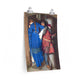 The Meeting On Turret Stairs Painting By Frederic William Burton Print Poster - Art Unlimited