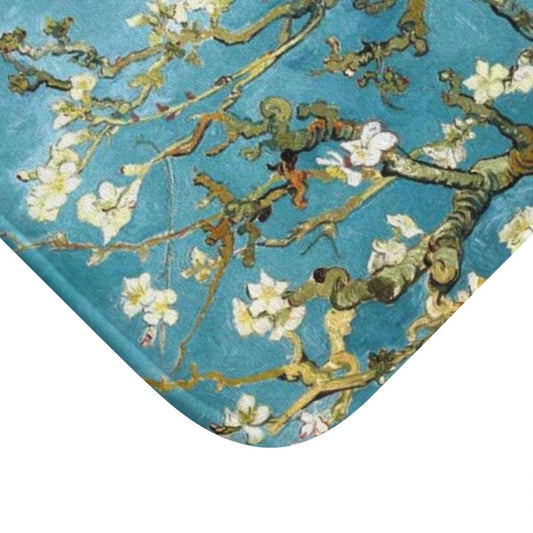 Vincent Van Gogh Almond Blossoms Bath Mat - Art Unlimited