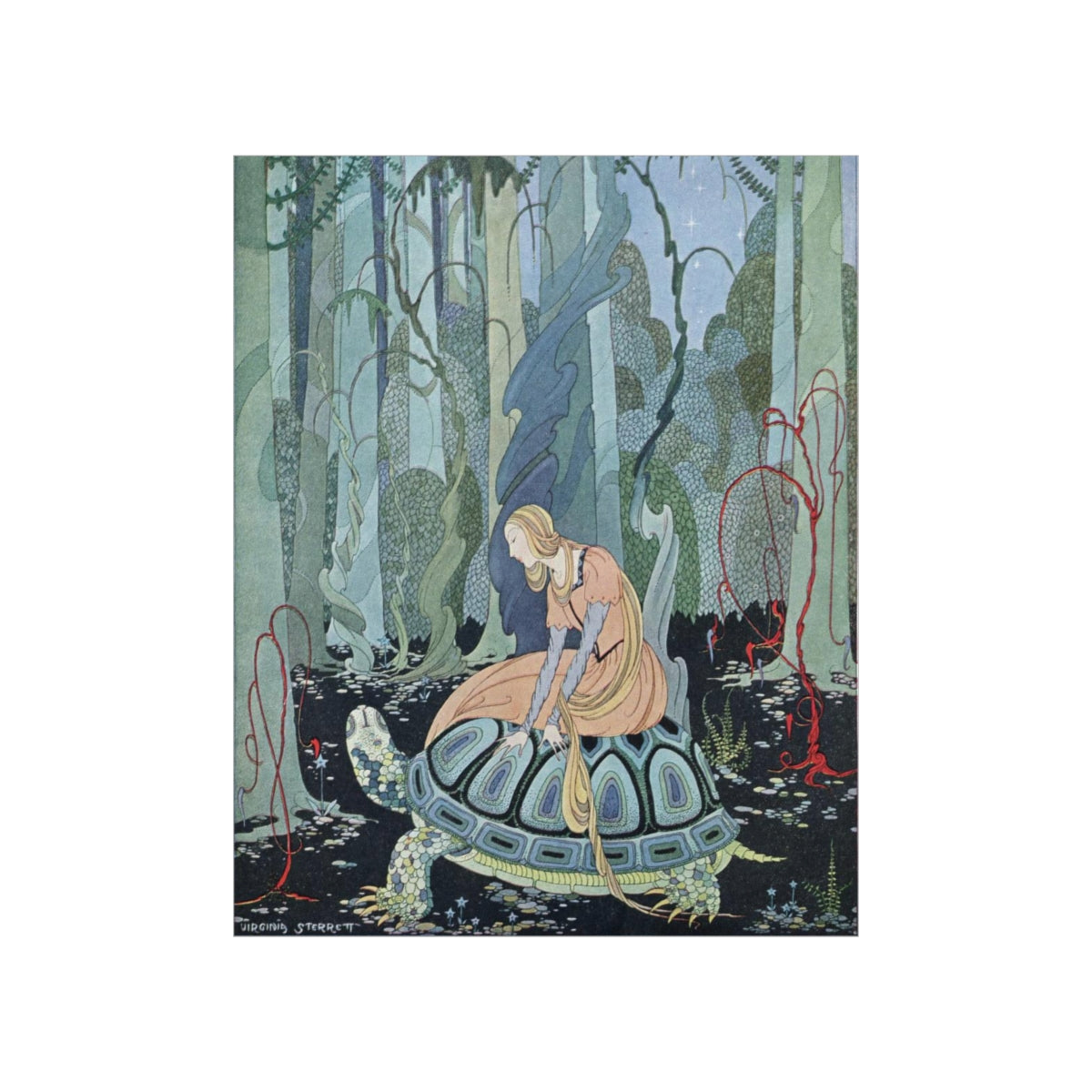 Virginia Frances Sterrett - Blondine On Tortoise Print Poster