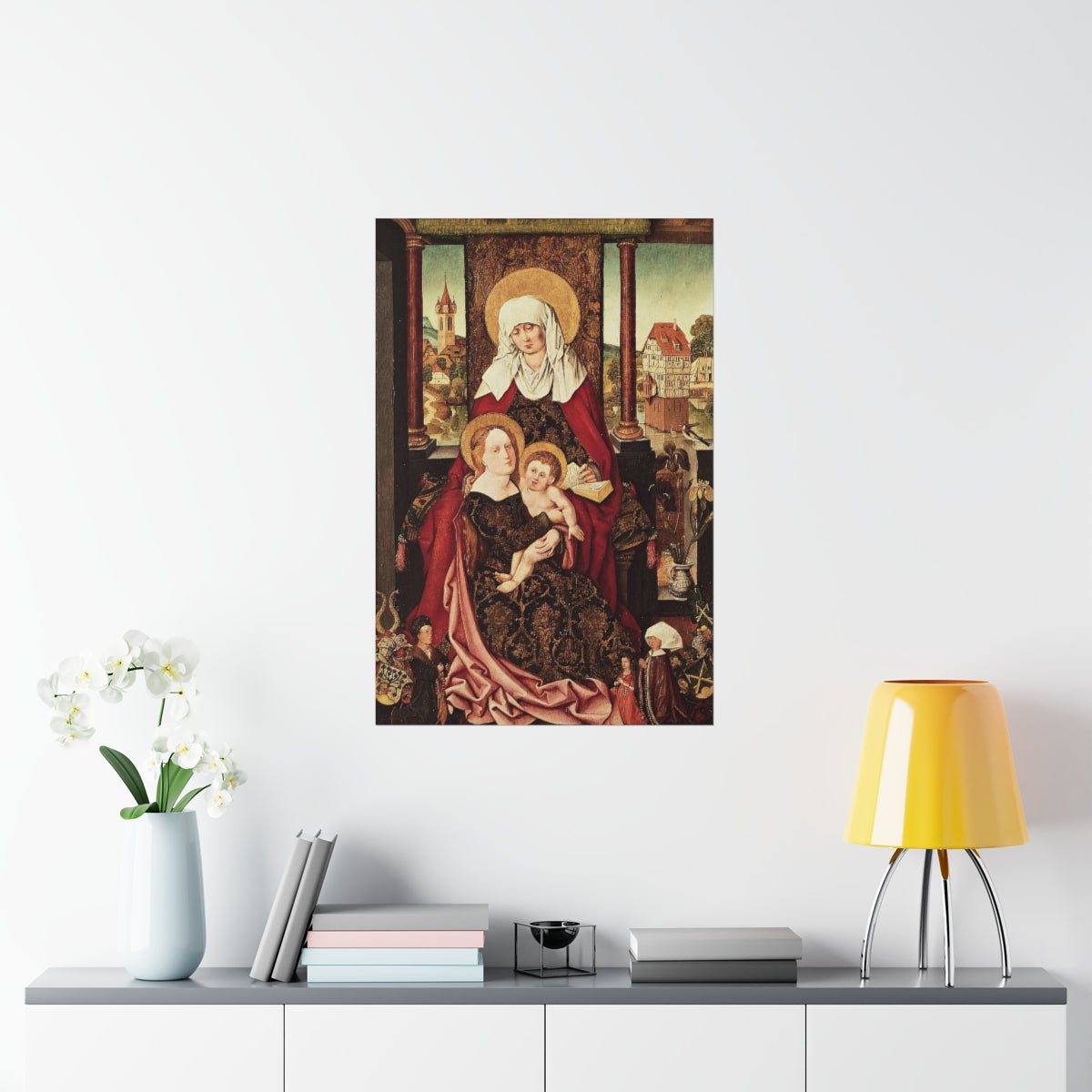 Saint Anne - Grandmother Of The Church - Patron of Housewives Print Poster