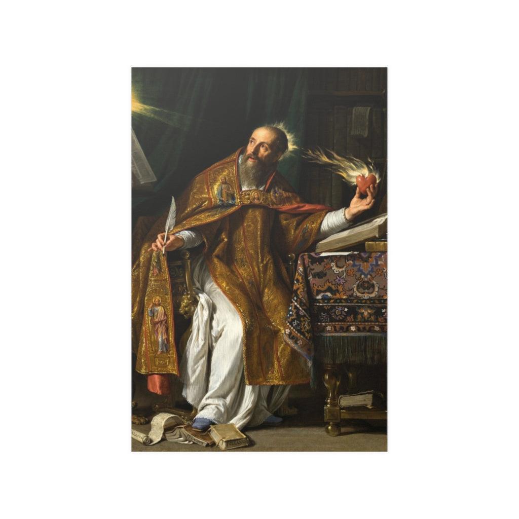 Saint Augustine By Philippe De Champaigne Print Poster - Art Unlimited