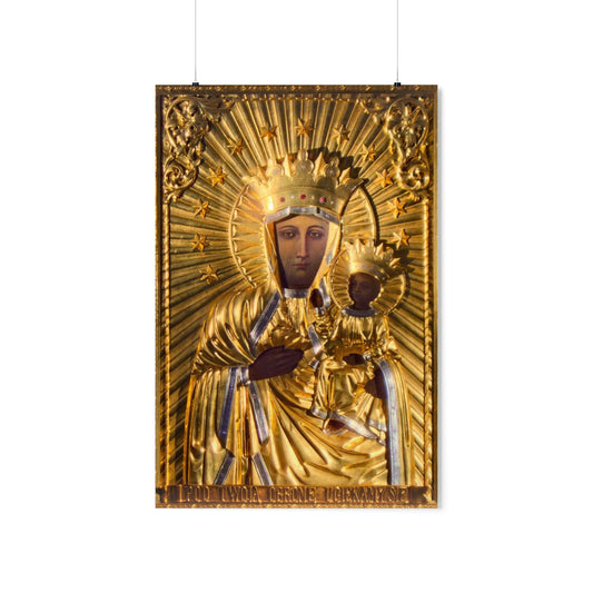 Our Lady Of Czestochowa Black Madonna From Poland Catholic Print Poster