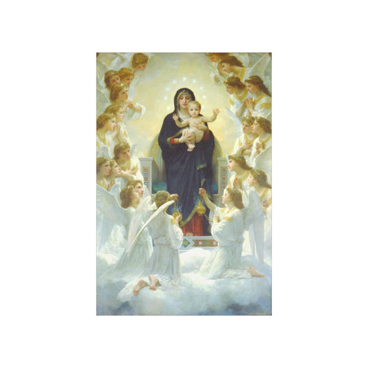 Our Lady Of The Lilies Print Poster