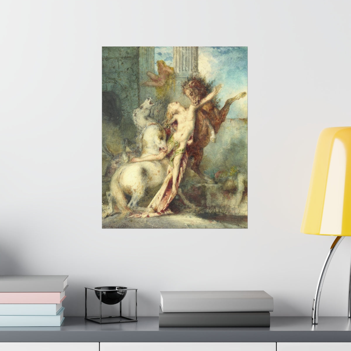 Diomedes Devoured By Horses - Gustave Moreau Print Poster