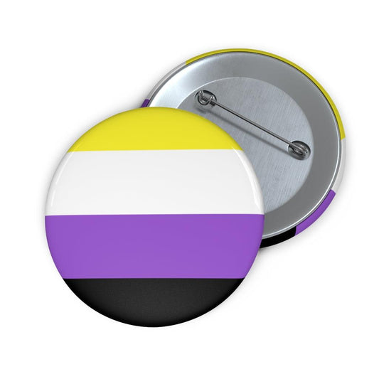 Nonbinary Flag Pin Button - Art Unlimited