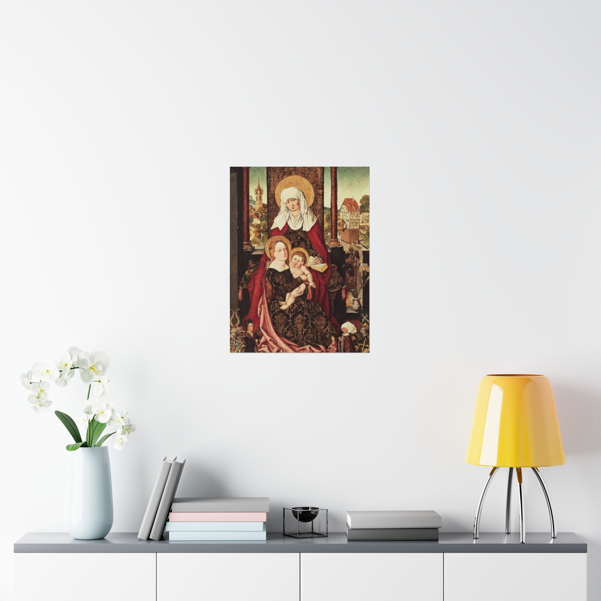 Saint Anne - Grandmother Of The Church - Patron of Housewives Print Poster