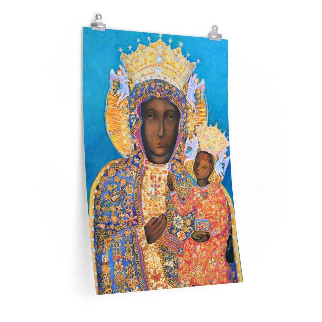 Our Lady Of Czestochowa Black Madonna Print Poster - Art Unlimited