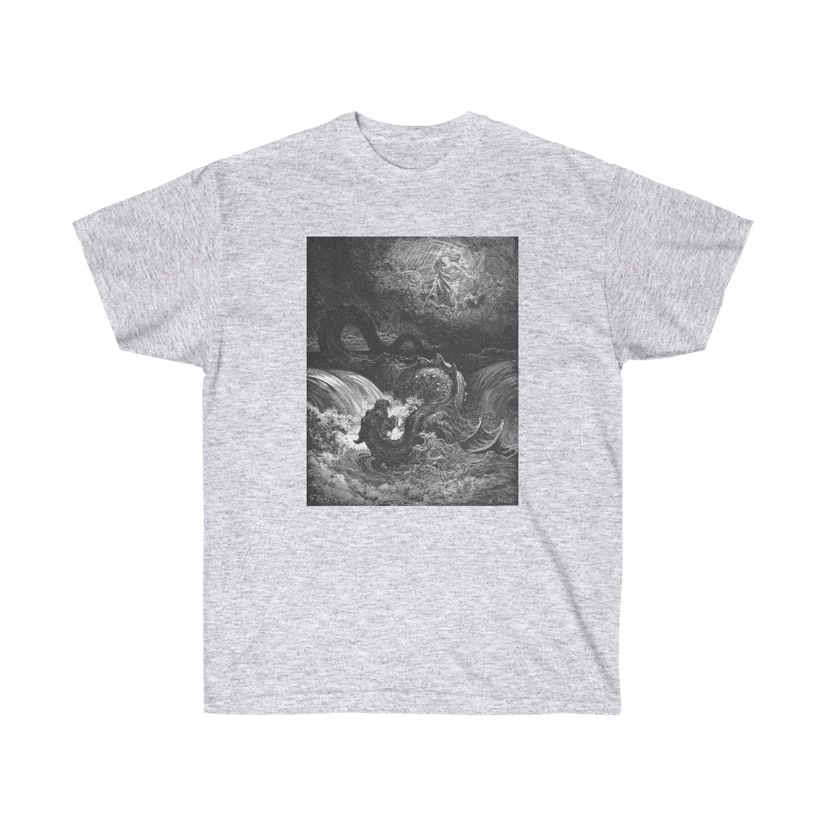 Gustave Dore - The Destruction Of Leviathan Unisex Ultra Cotton T Shirt