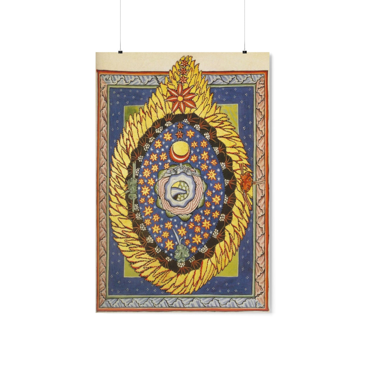 Hildegard Of Bingen God, Cosmos, And Humanity Print Poster