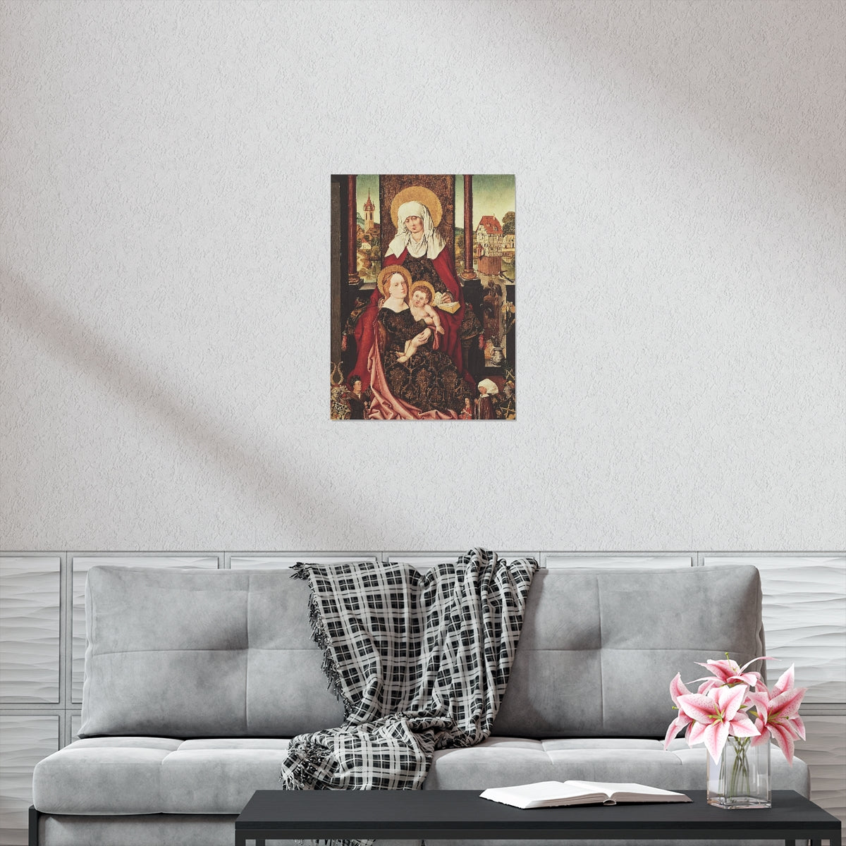 Saint Anne - Grandmother Of The Church - Patron of Housewives Print Poster