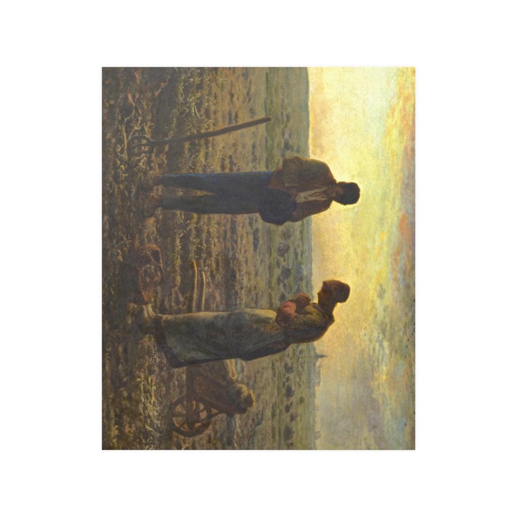 The Angelus Jean Francois Millet Print Poster - Art Unlimited