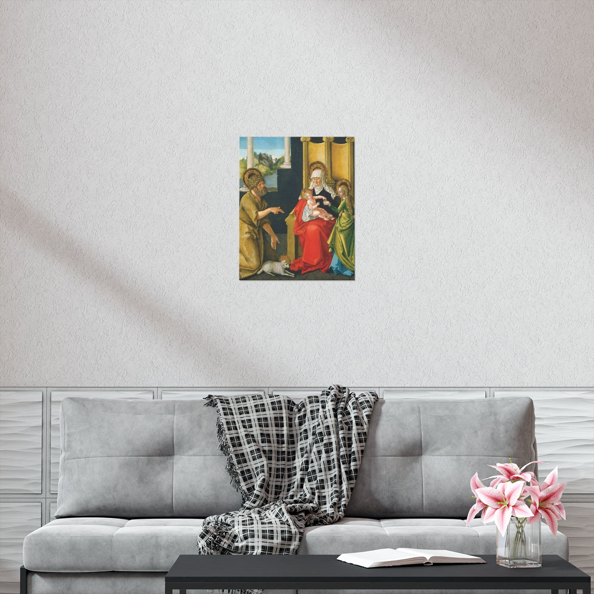 Saint Anne - Grandmother Of The Church - Patron Of Housewives Print Poster