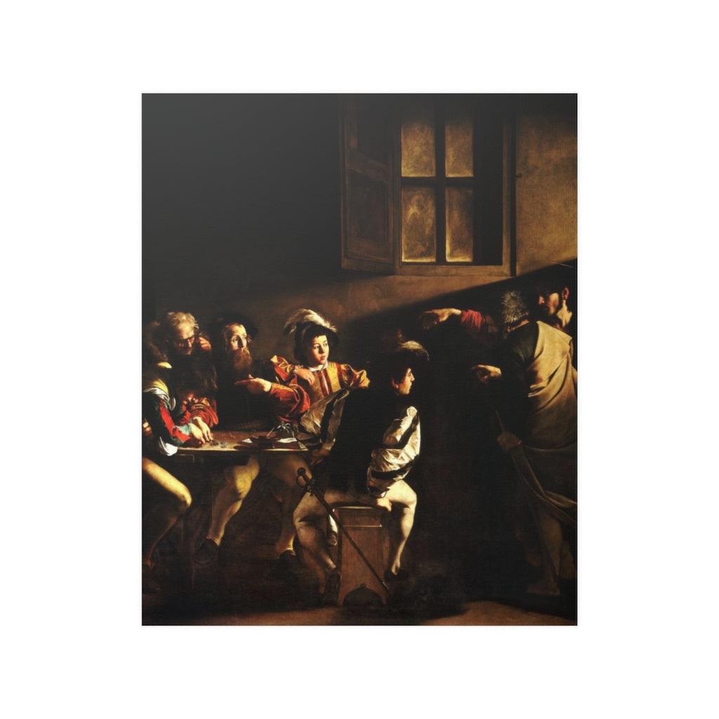 The Calling Of St Matthew By Caravaggio Print Poster - Art Unlimited