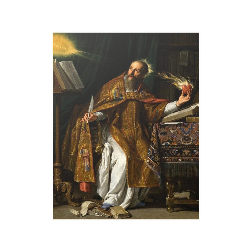 Saint Augustine By Philippe De Champaigne Print Poster - Art Unlimited