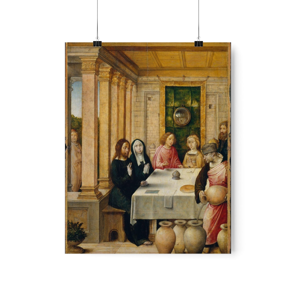 Wedding At Cana By Juan De Flandes Print Poster