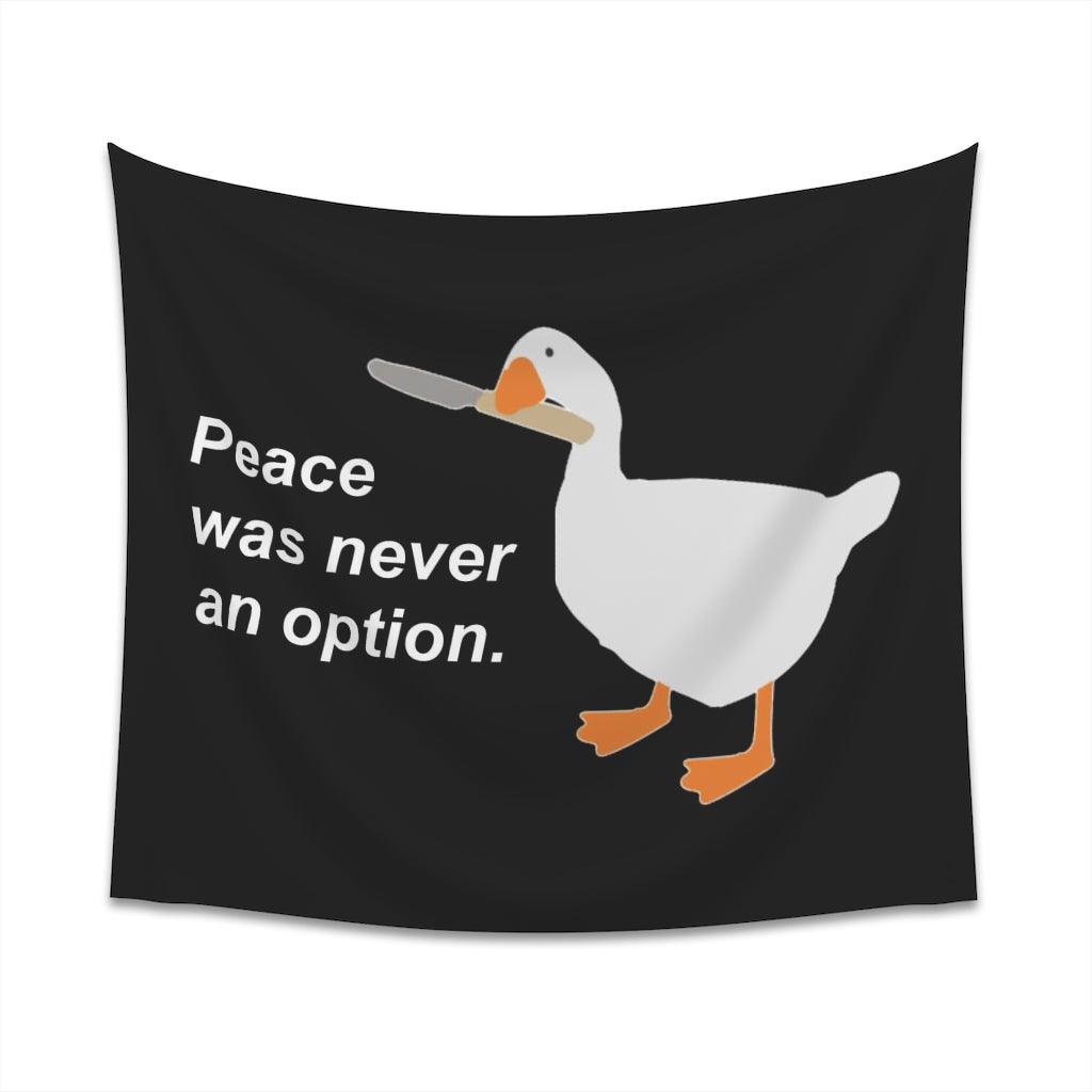 Peace Was Never An Option Wall Tapestry - Art Unlimited