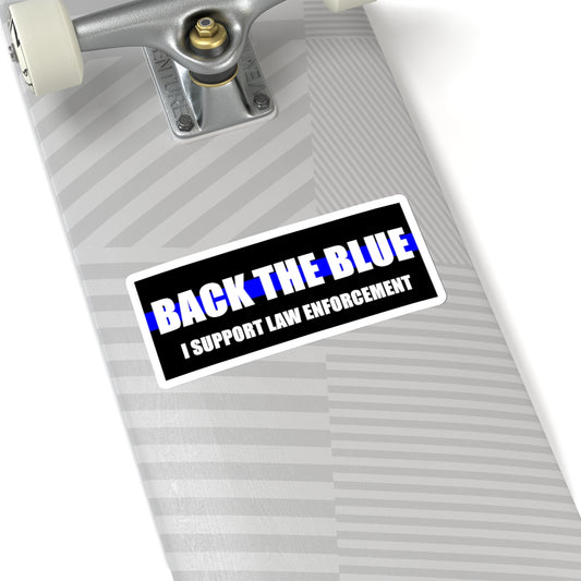Back The Blue I Support Law Enforcement Sticker