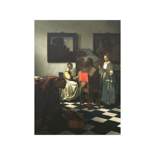 The Concert By Johannes Vermeer Print Poster - Art Unlimited