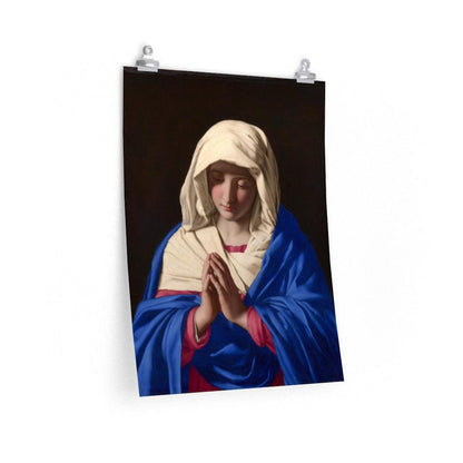 The Virgin Mary In Prayer By Giovanni Da Sassoferrato 1650 - Art Unlimited