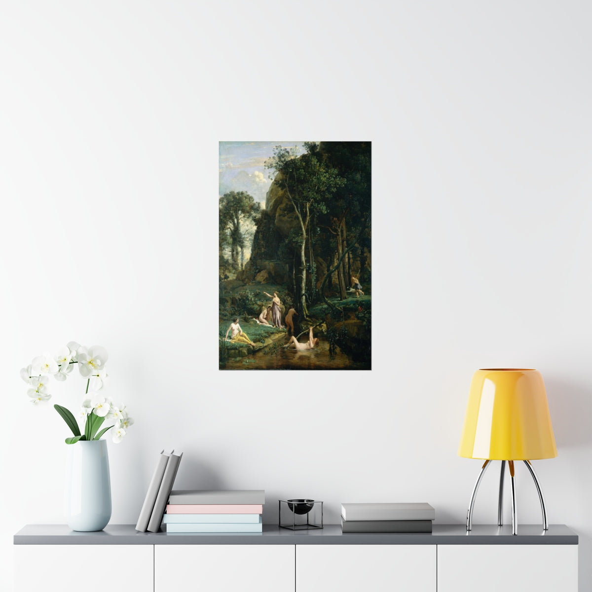 Camille Corot - Diana And Actaeon (Diana Surprised At Her Bath) Print Poster