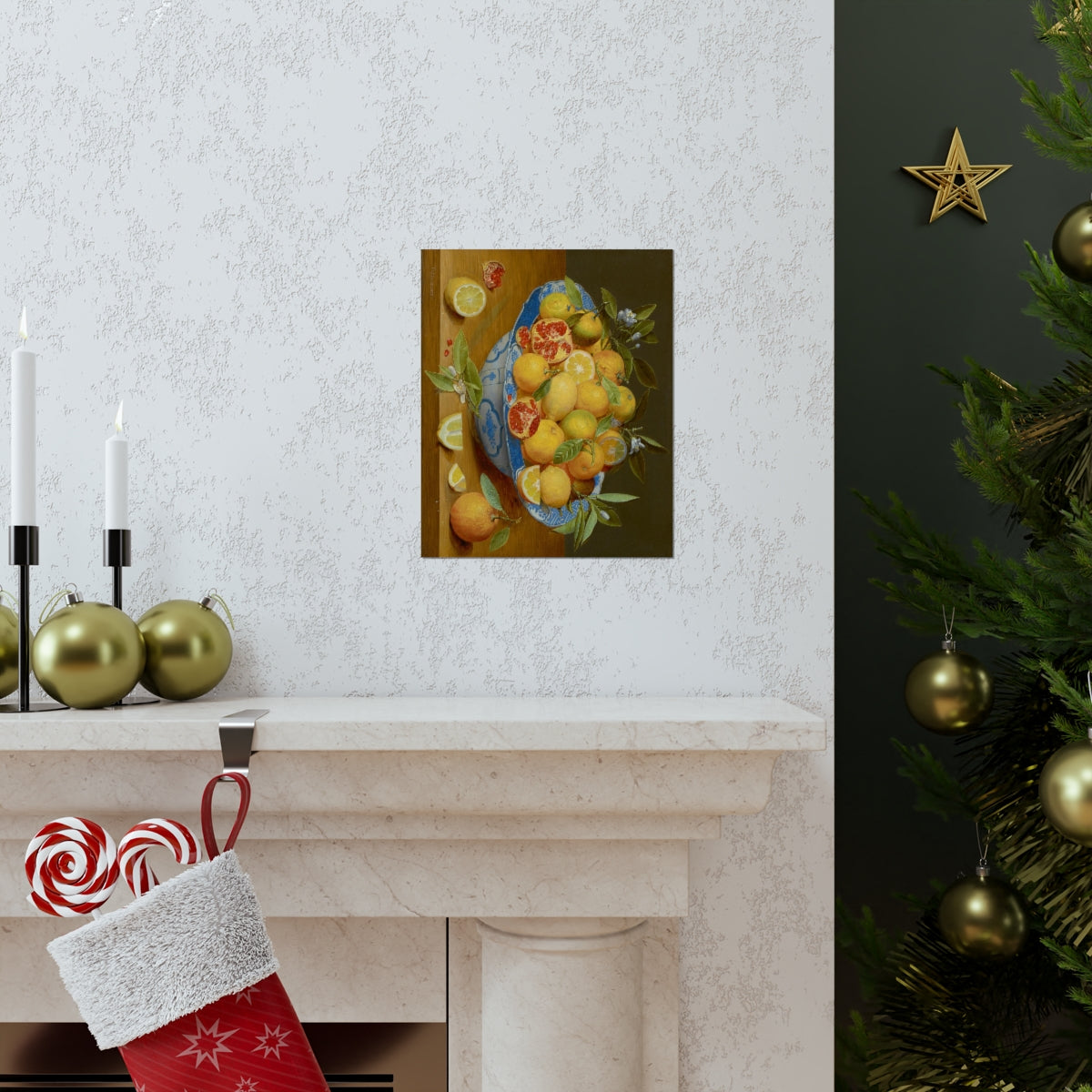 Jacob Van Hulsdonck - Still Life With Lemons Oranges And A Pomegranate Print Poster