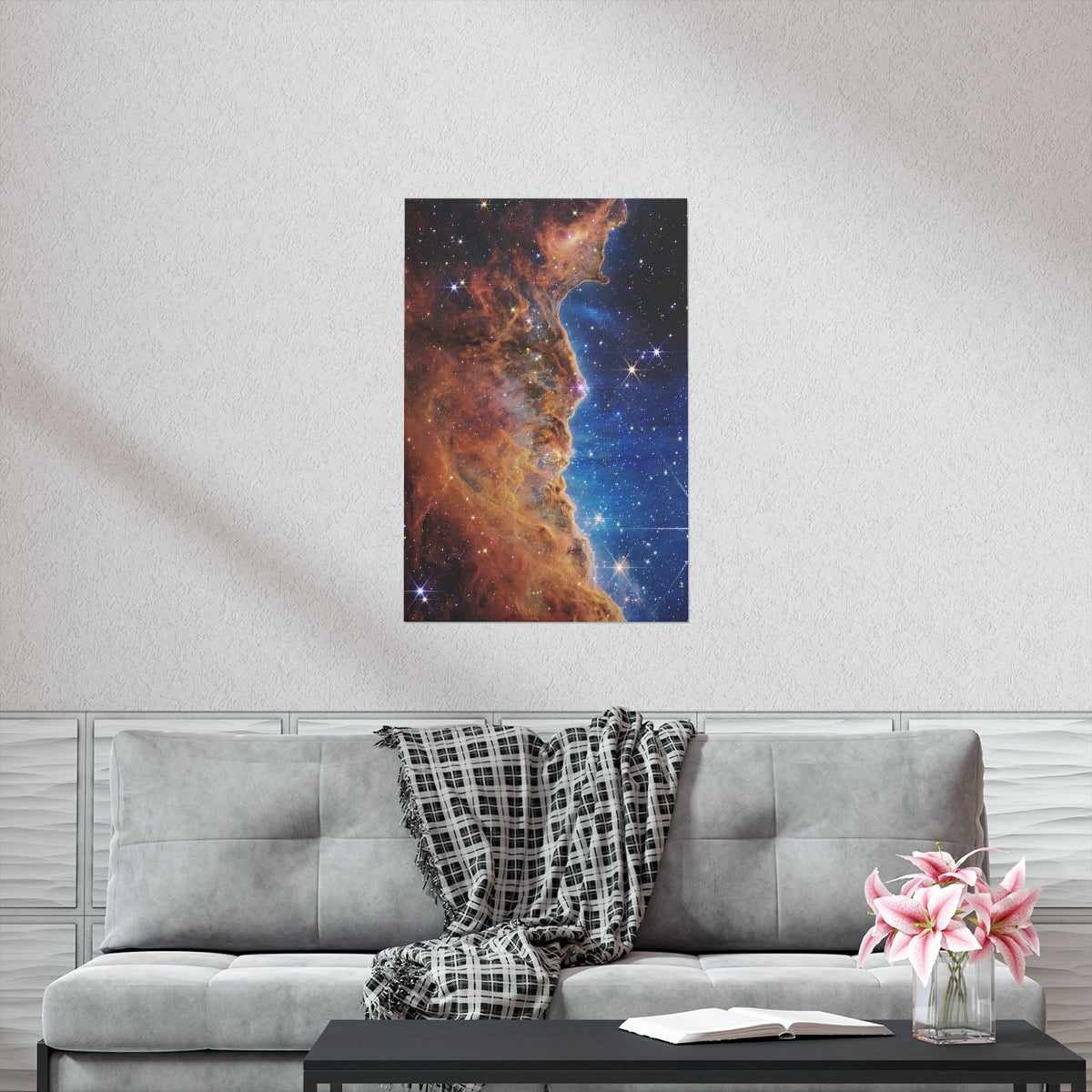 Carina Nebula Deep Field - James Webb Space Telescope Print Poster