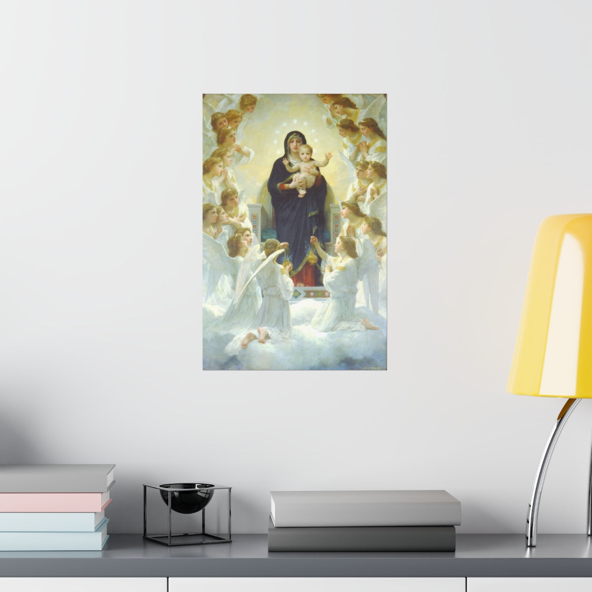 Our Lady Of The Lilies Print Poster