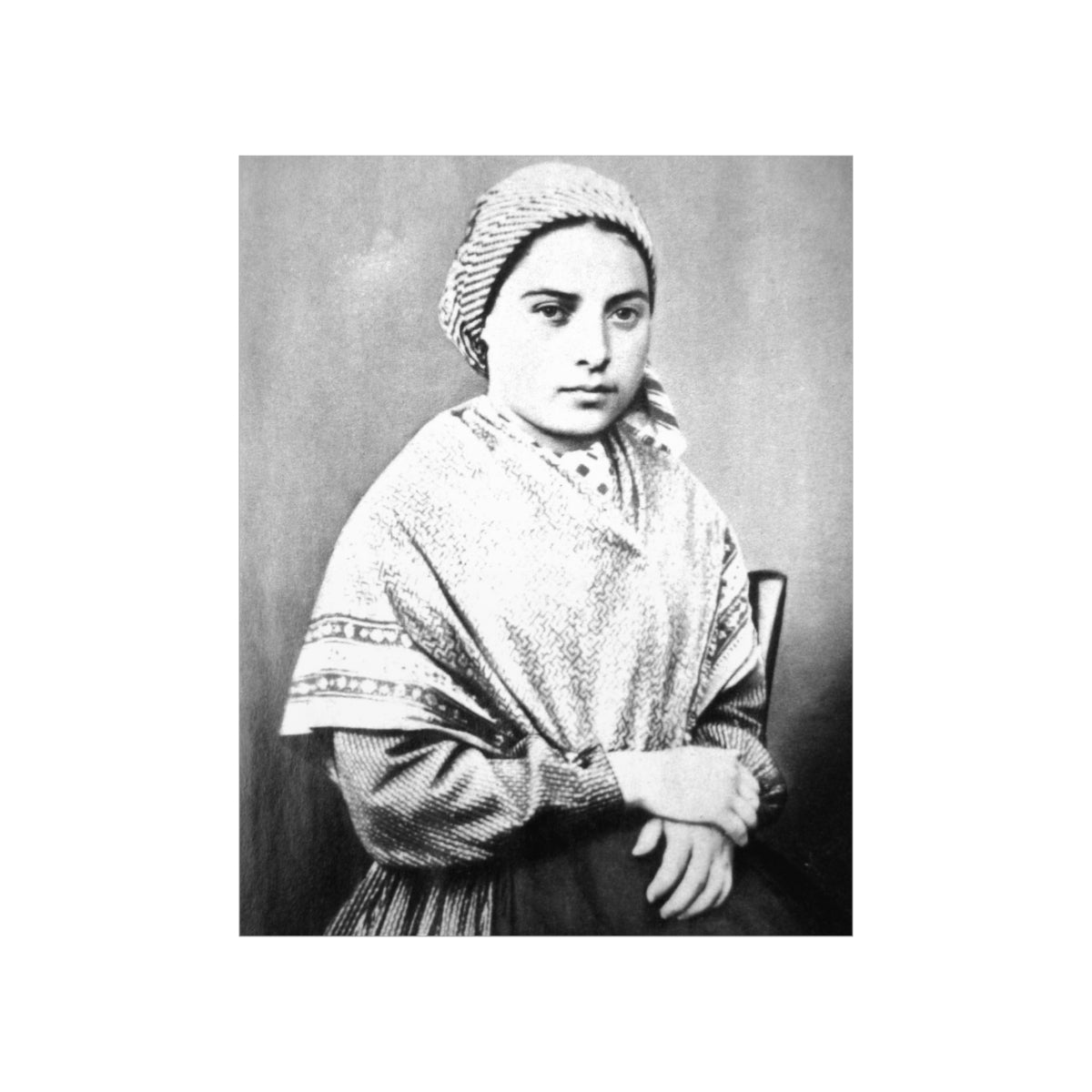 Saint Bernadette Portrait Print Poster