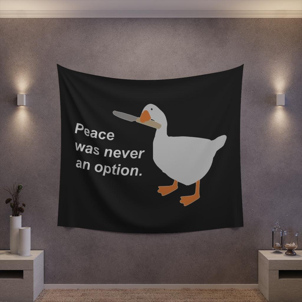 Peace Was Never An Option Wall Tapestry - Art Unlimited