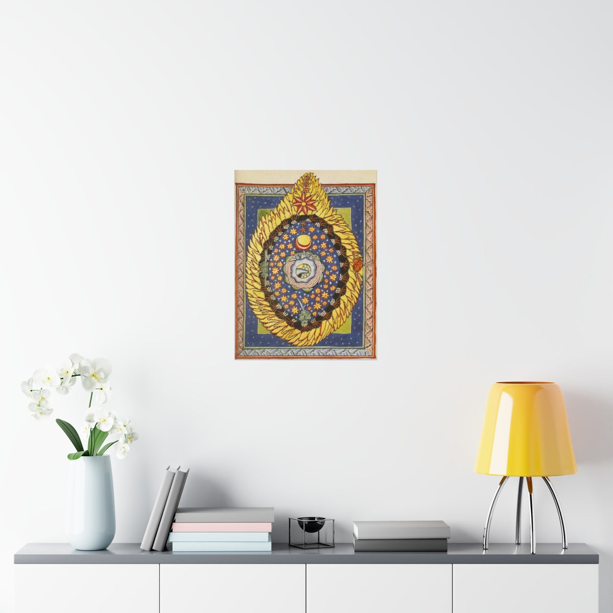 Hildegard Of Bingen God, Cosmos, And Humanity Print Poster