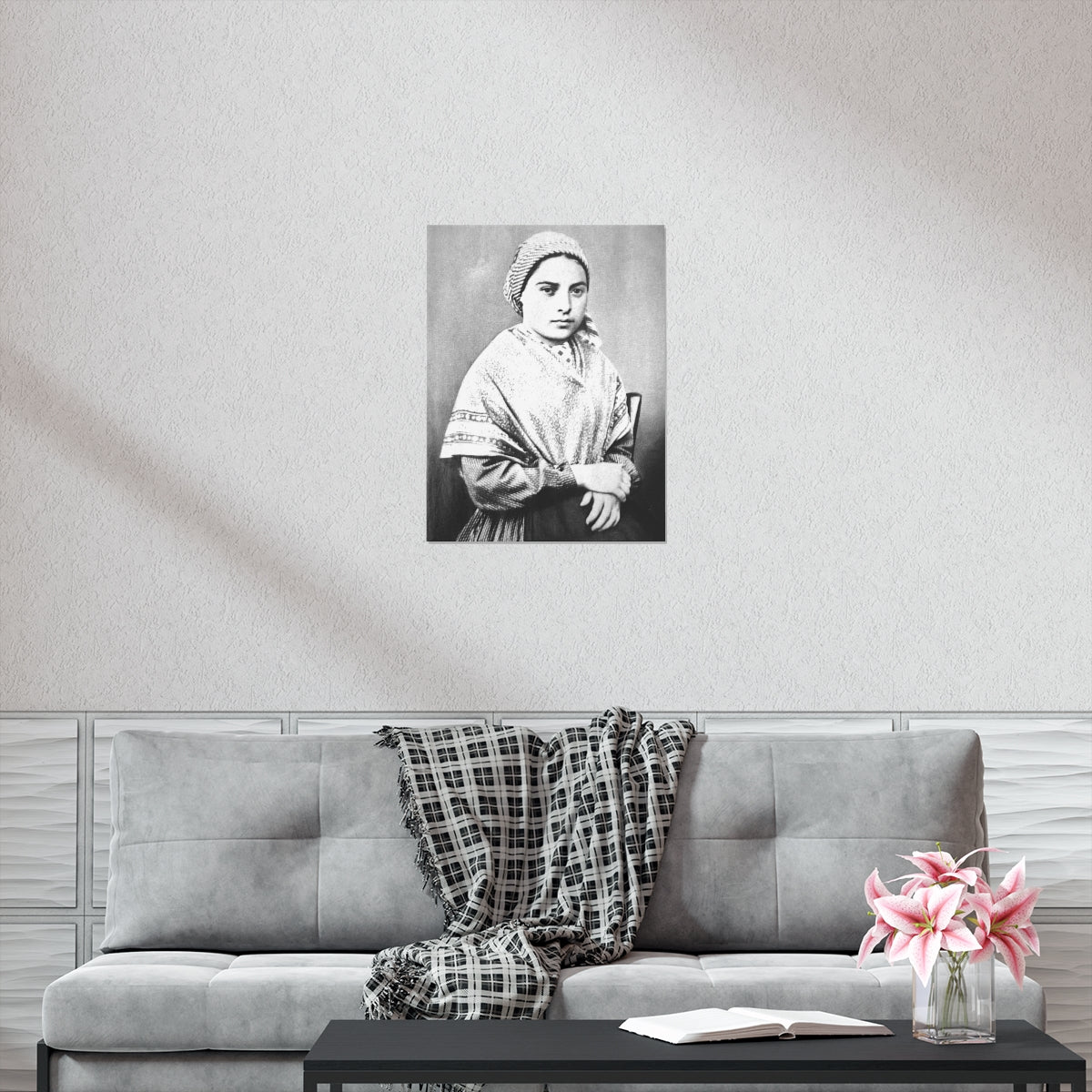 Saint Bernadette Portrait Print Poster