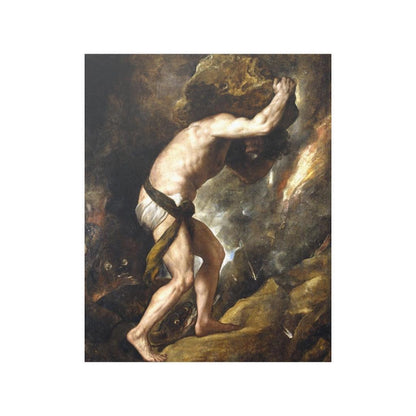 Sisyphus Circa 1548 By Titian Print Poster - Art Unlimited