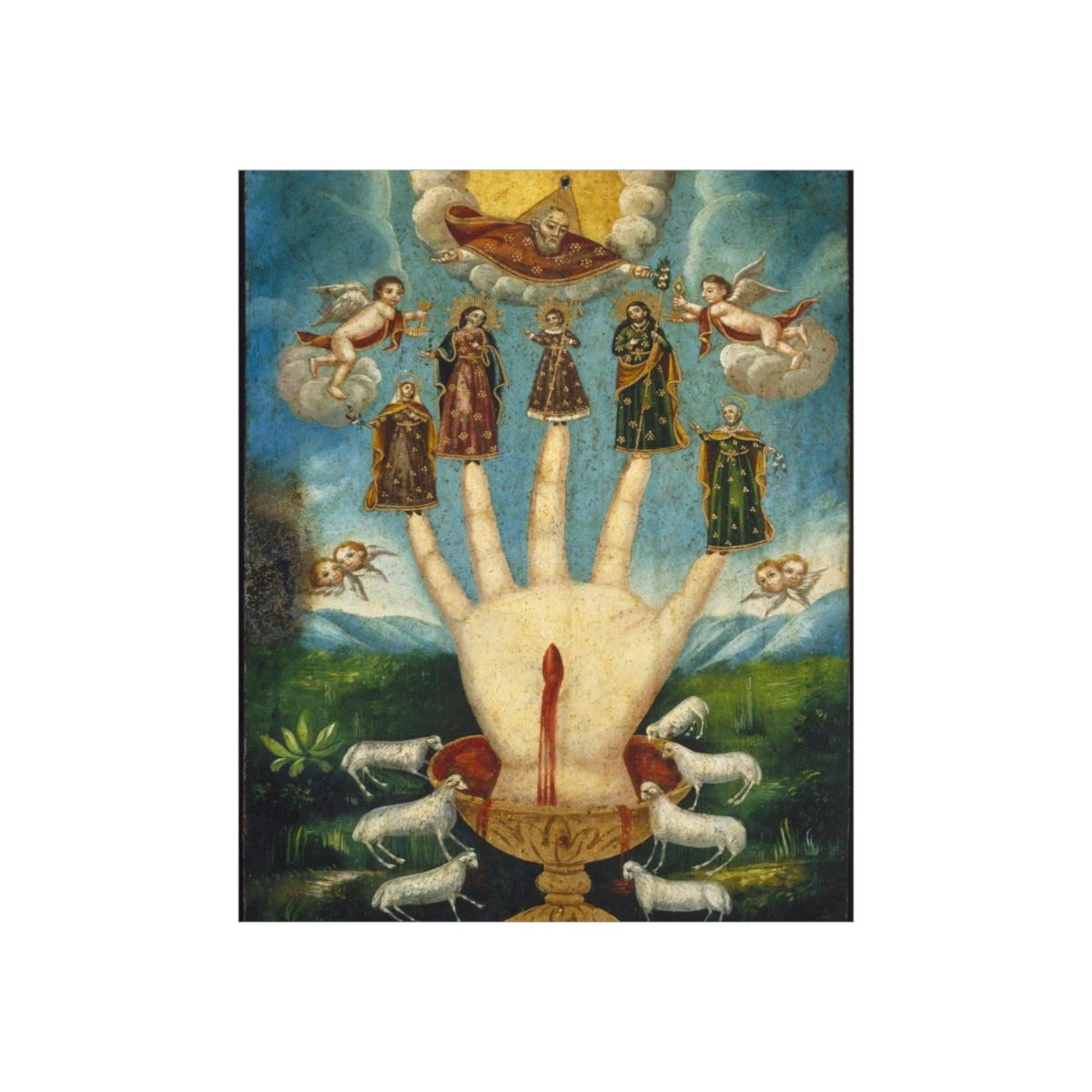 The All Powerful Hand Or The Five Persons Unknown Print Poster