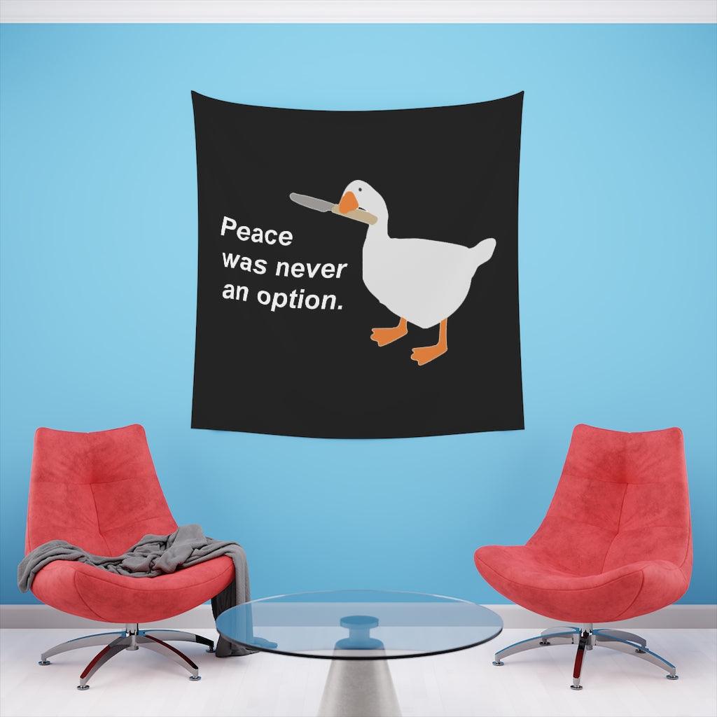 Peace Was Never An Option Wall Tapestry - Art Unlimited