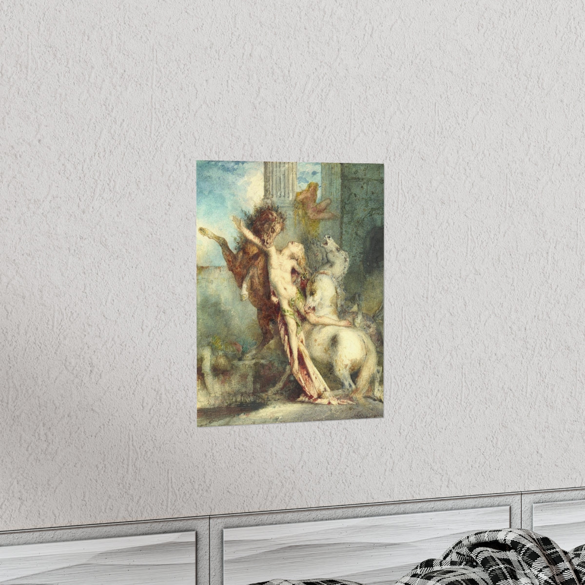 Diomedes Devoured By Horses - Gustave Moreau Print Poster