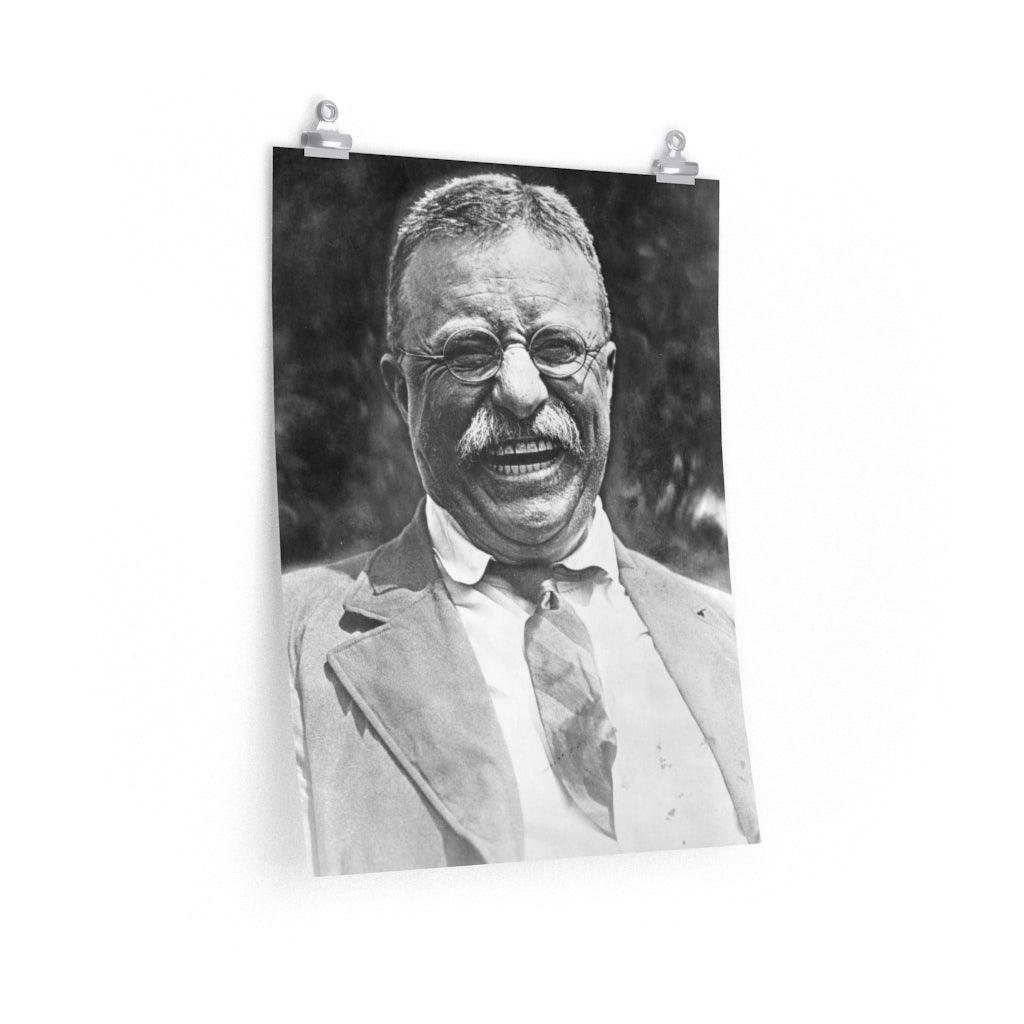 Theodore Teddy Roosevelt Laughing Print Poster - Art Unlimited