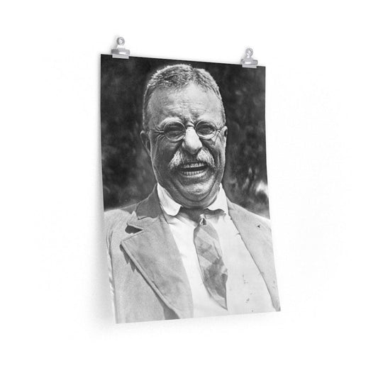 Theodore Teddy Roosevelt Laughing Print Poster - Art Unlimited