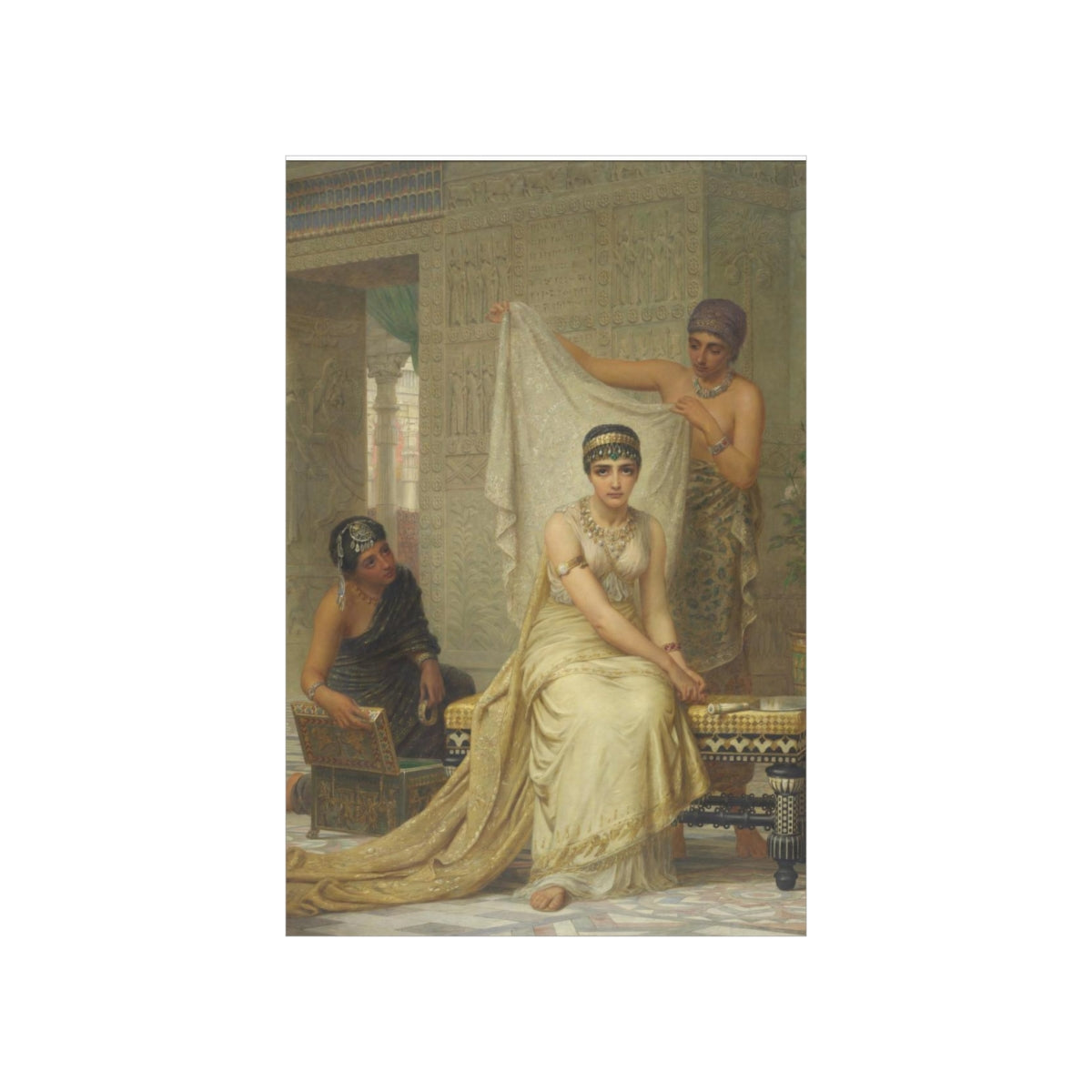 Queen Esther By Edwin Long 1878 Print Poster