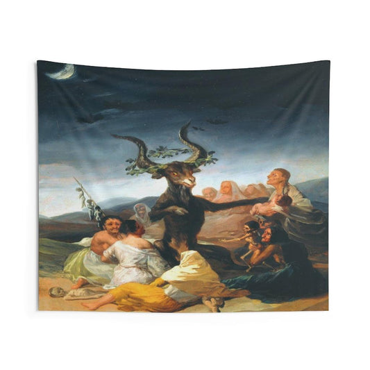 Witches Of Sabbath Francisco Goya Wall Tapestry - Art Unlimited