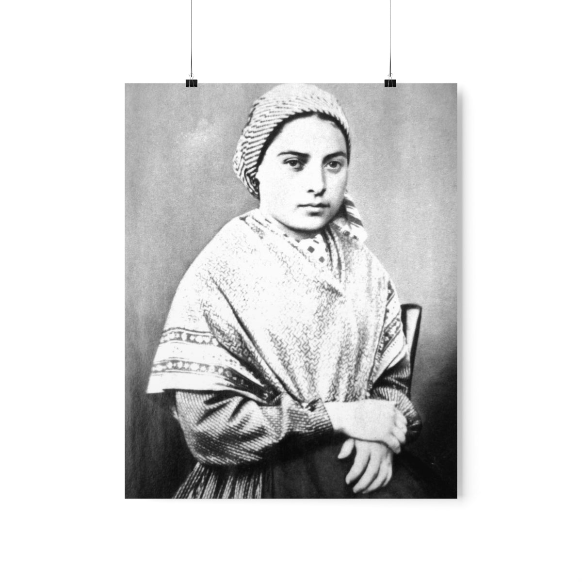 Saint Bernadette Portrait Print Poster