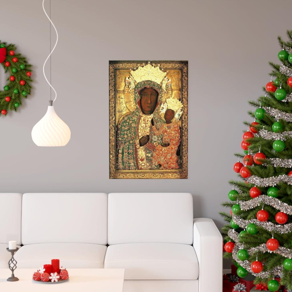Our Lady of Czestochowa Madonna Black Virgin Mary - Print Poster - Art Unlimited