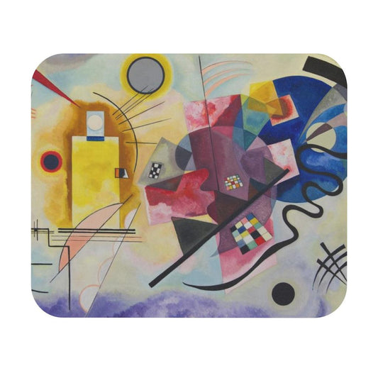 Yellow Red Blue By Wassily Kandinsky Mouse Pad - Art Unlimited