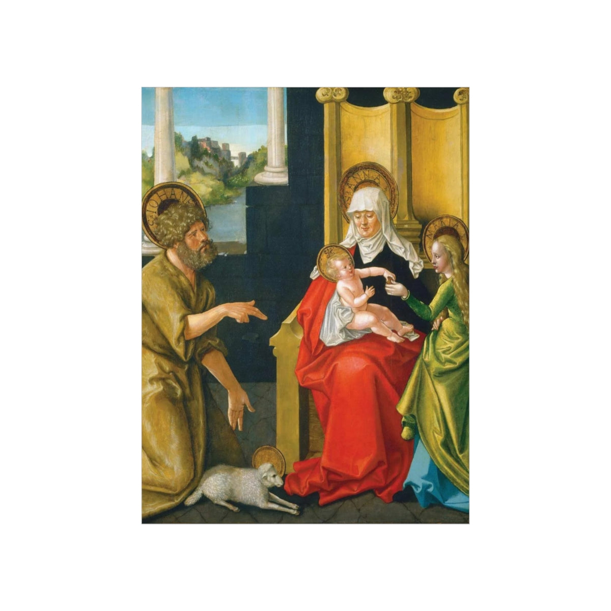 Saint Anne - Grandmother Of The Church - Patron Of Housewives Print Poster