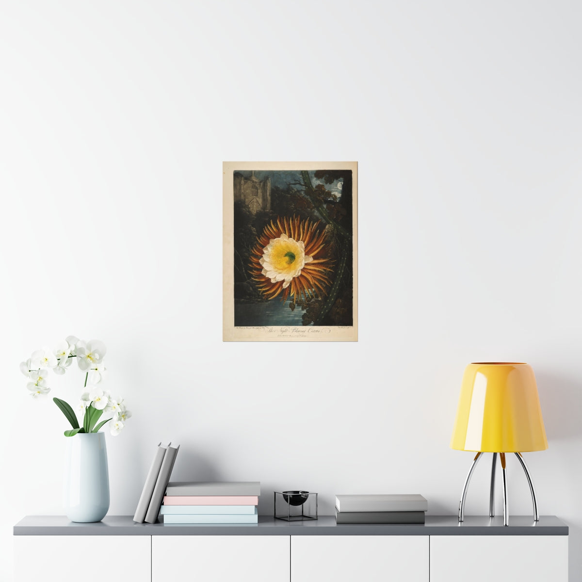 Temple Of Flora - The Night Blowing Cereus Print Poster