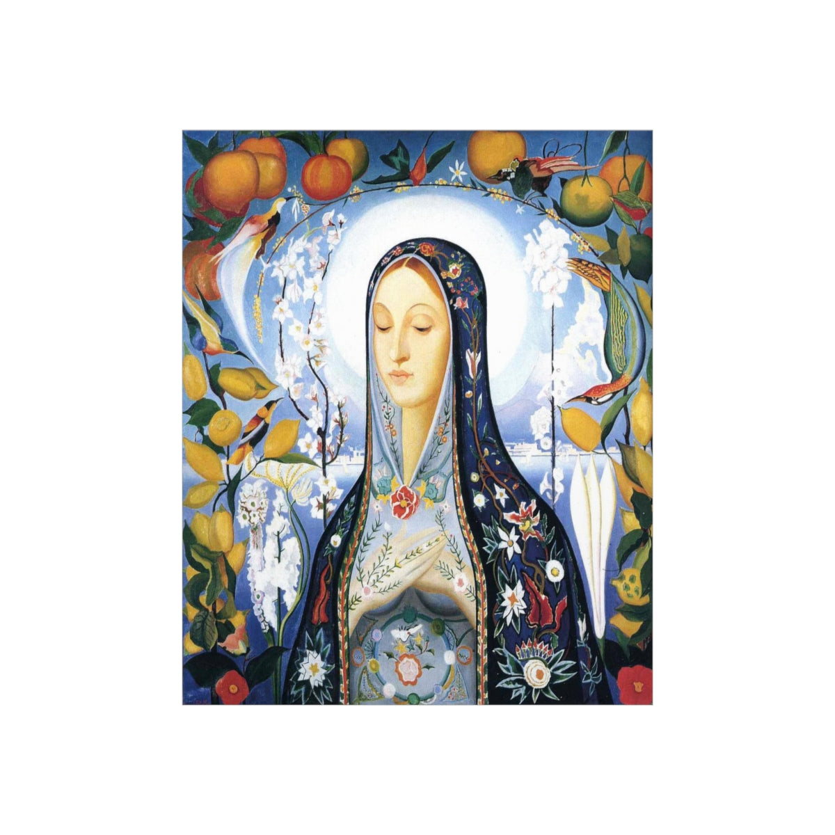 The Virgin Painting By Joseph Stella Print Poster