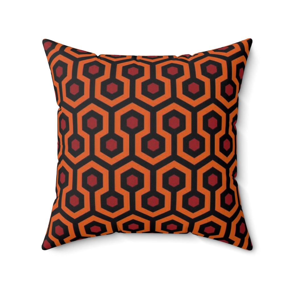 Overlook Hotel Carpet - Shining Movie Spun Polyester Square Pillow - Art Unlimited