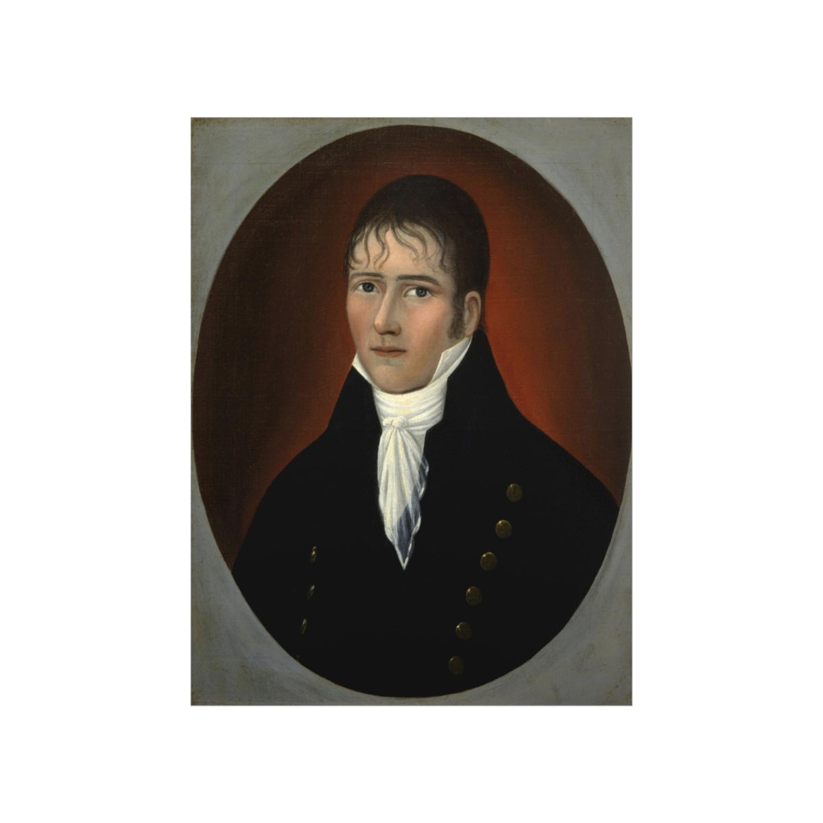 Joshua Johnson - Portrait Of Sea Captain John Murphy Print Poster