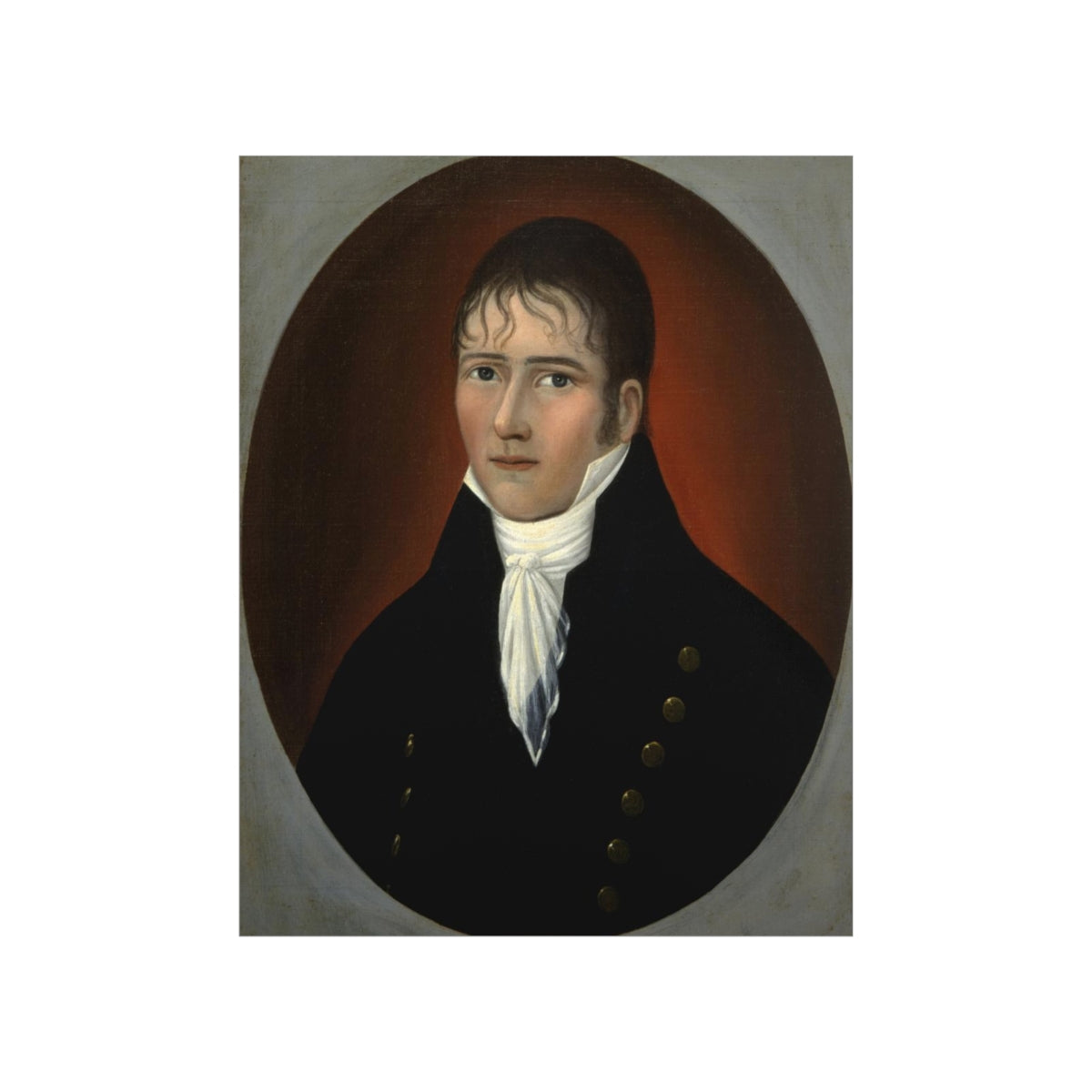 Joshua Johnson - Portrait Of Sea Captain John Murphy Print Poster