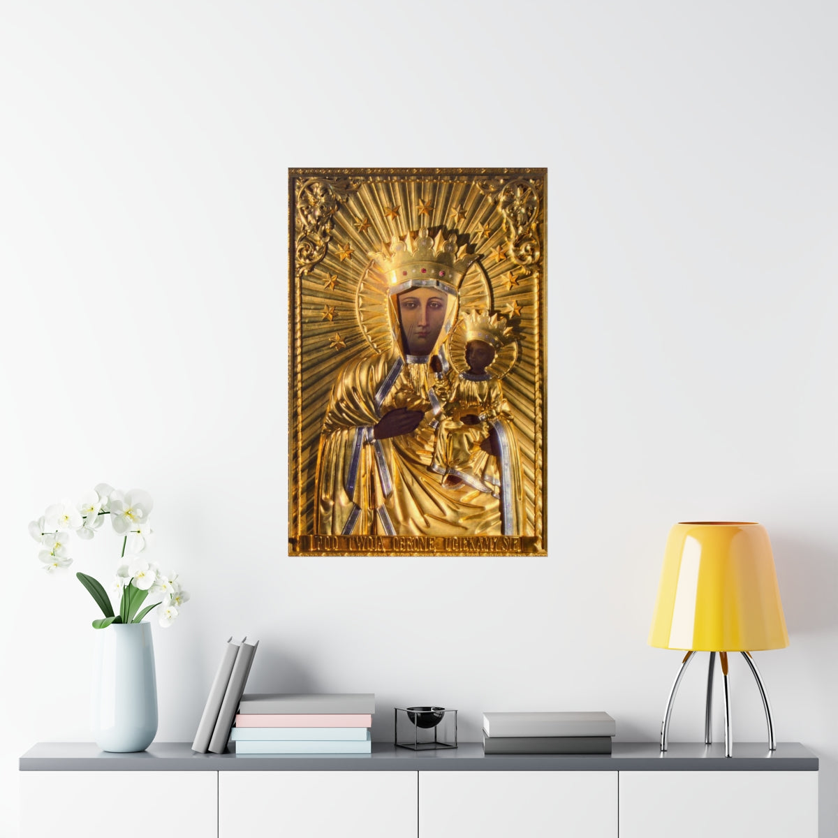 Our Lady Of Czestochowa Black Madonna From Poland Catholic Print Poster