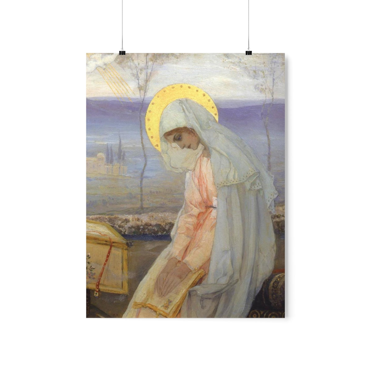 The Annunciation - The Virgin Mary By Mikhail Nesterov Print Poster